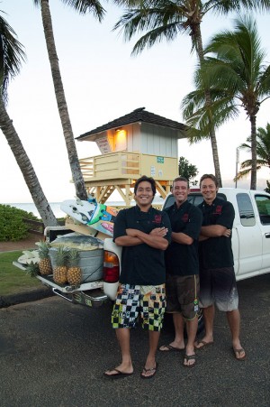 Chefs Travis, Cody and Jaron of Three's Bar and Grill