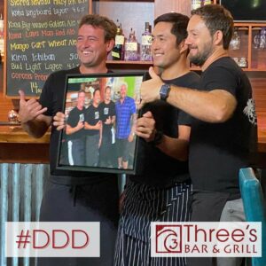 Three's DDD 2021 guys with photo