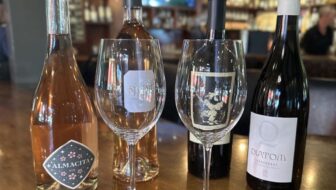 Four wines on Valentine's at Three's! Sparkling, Rosé, Red and White